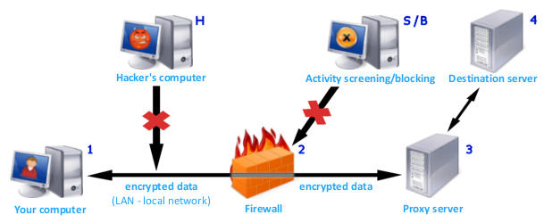 Connected from company/university etc., with Identity Cloaker